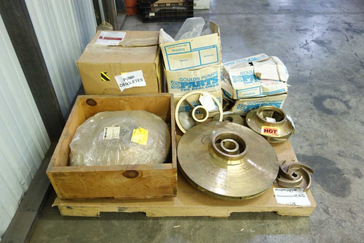 PALLET OF BRONZE PUMP IMPELLERS - PUMPS