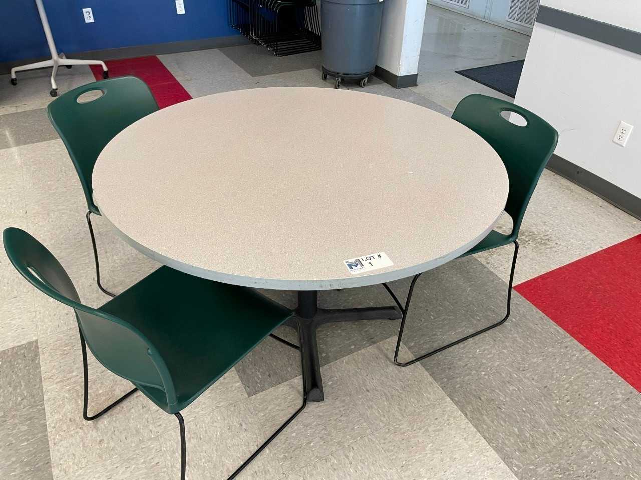 Round Table w/ 3 Chairs - PLANT & FACILITY EQUIPMENT