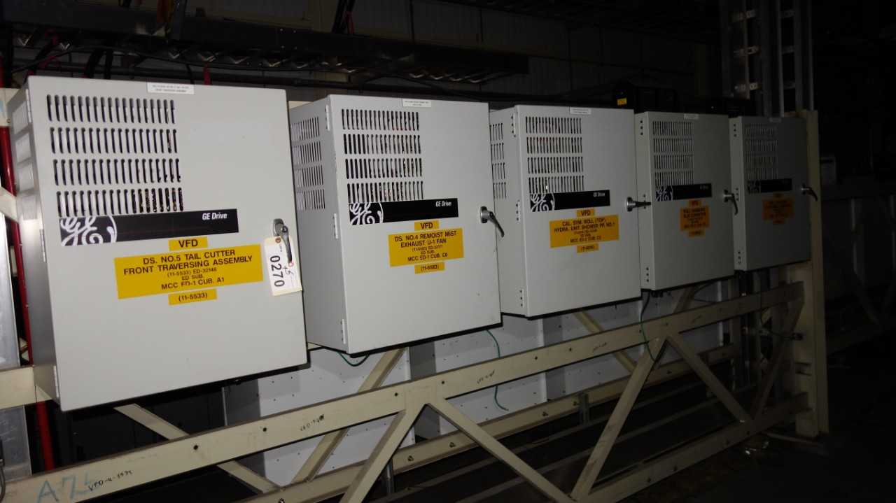 LOT OF 5 GE ASSORTED AV-300I INVERTER DRIVE ASSEMBLIES - MOTOR DRIVES