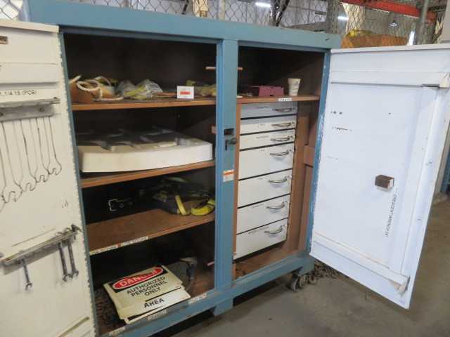 HEAVY Duty Cabinet on wheels with contents - MISCELLANEOUS