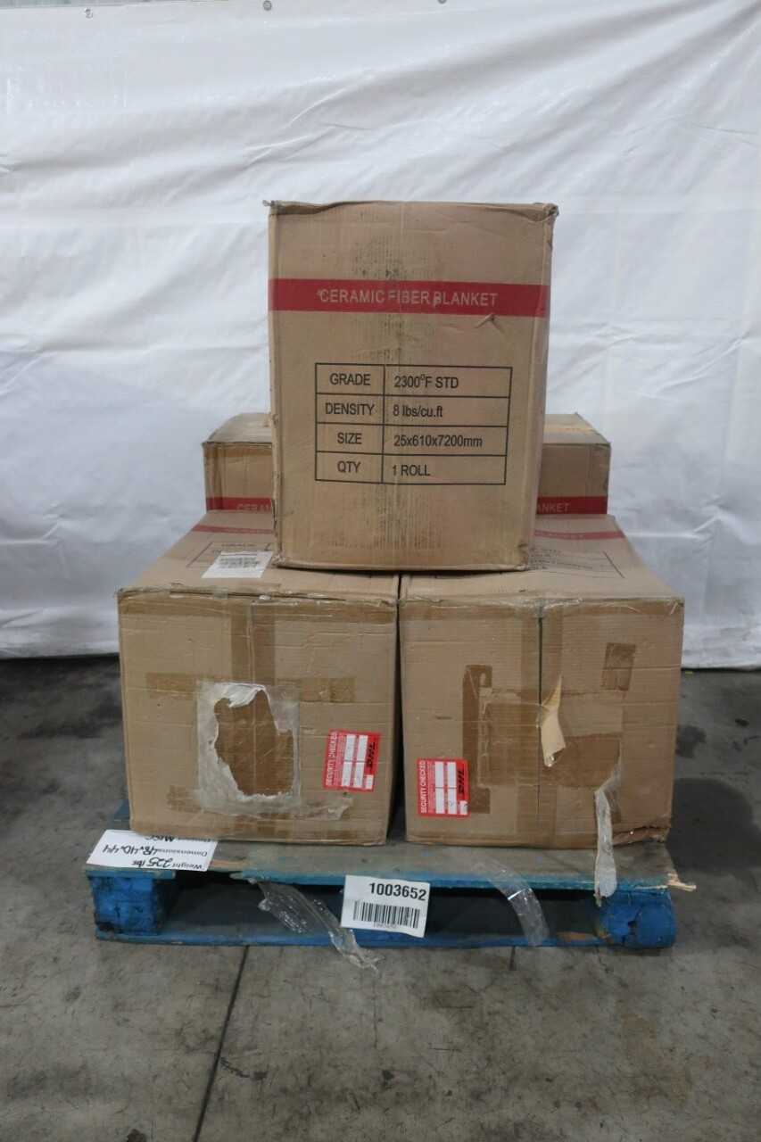 LOT OF 5 NEW IN BOX CERAMIC FIBER BLANKETS - ELECTRIC POWER TOOLS