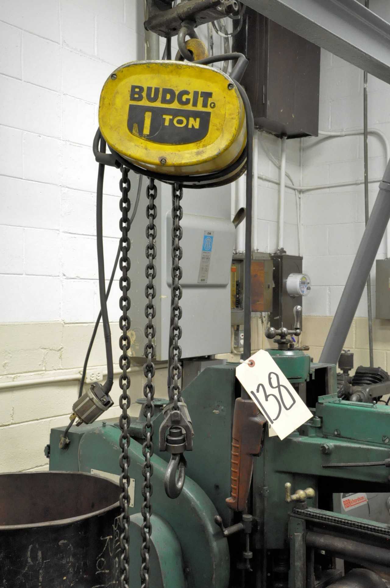 No Name A-Frame Portable Gantry Crane with Budgit 1-Ton Electric Hoist - LIFTING EQUIPMENT
