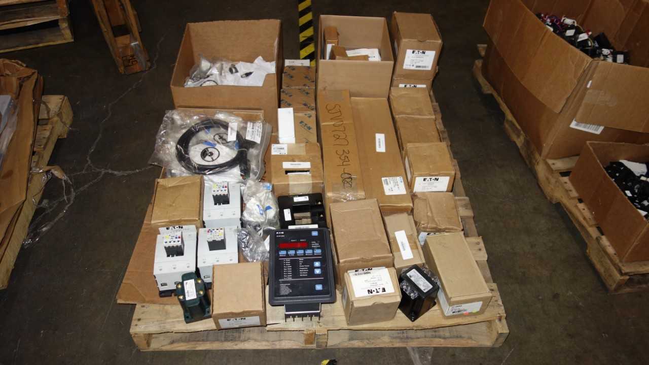 1 PALLET OF ASSORTED EATON ELECTRIC PARTS, SENSORS, KITS - ELECTRIC MOTORS