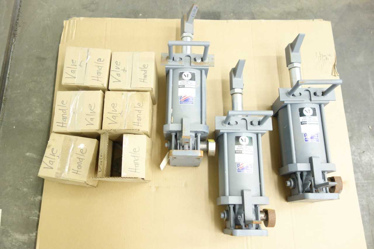 LOT OF 3 SPRINGVILLE PNEUMATIC CYLINDERS - PNEUMATIC CYLINDERS & ACTUATORS