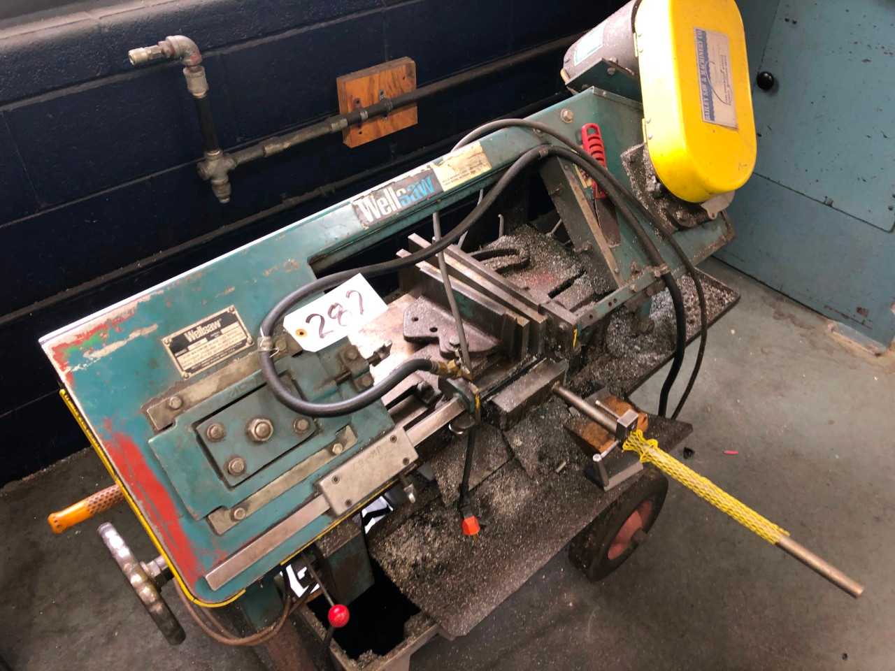 Wellsaw Model 58B Horizontal Bandsaw, 110 Volt, S/N:20800 - METAL SAWS
