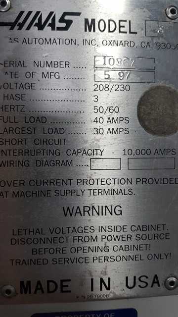 1997 Haas VF3 CNC Vertical Machining Center - MILLING MACHINES