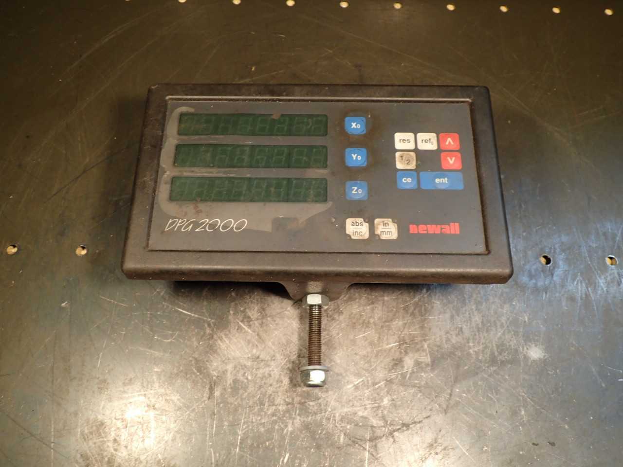 Newall DPG-2000 3-Axis Lathe DRO Digital Read-Out for Parts/Repair SOLD AS-IS - CNC MACHINING CENTER PARTS