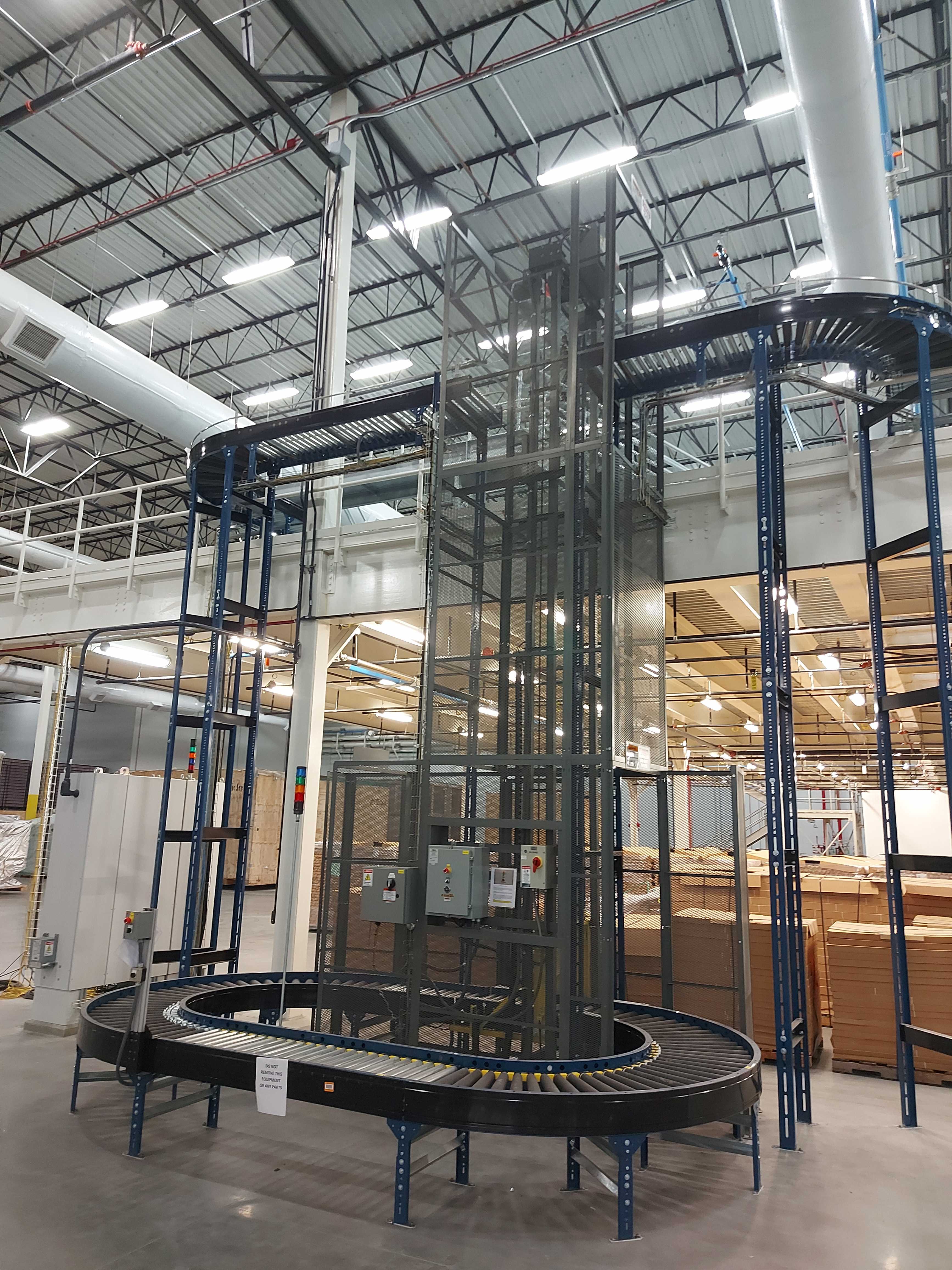 HILMOT CORP ELEVATOR 100 lb. capacity including conveyer system - INDUSTRIAL PARTS