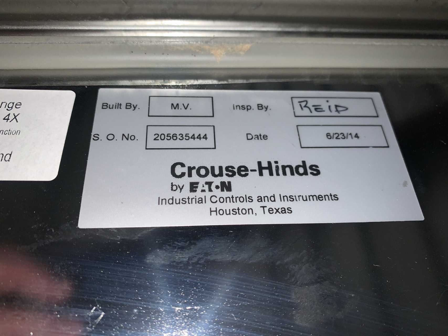 New - Lot of 1 - Cooper Crouse-Hinds XLVS12424121 Stainless Steeel 24x24x12 Enclosure - CIRCUIT BREAKERS