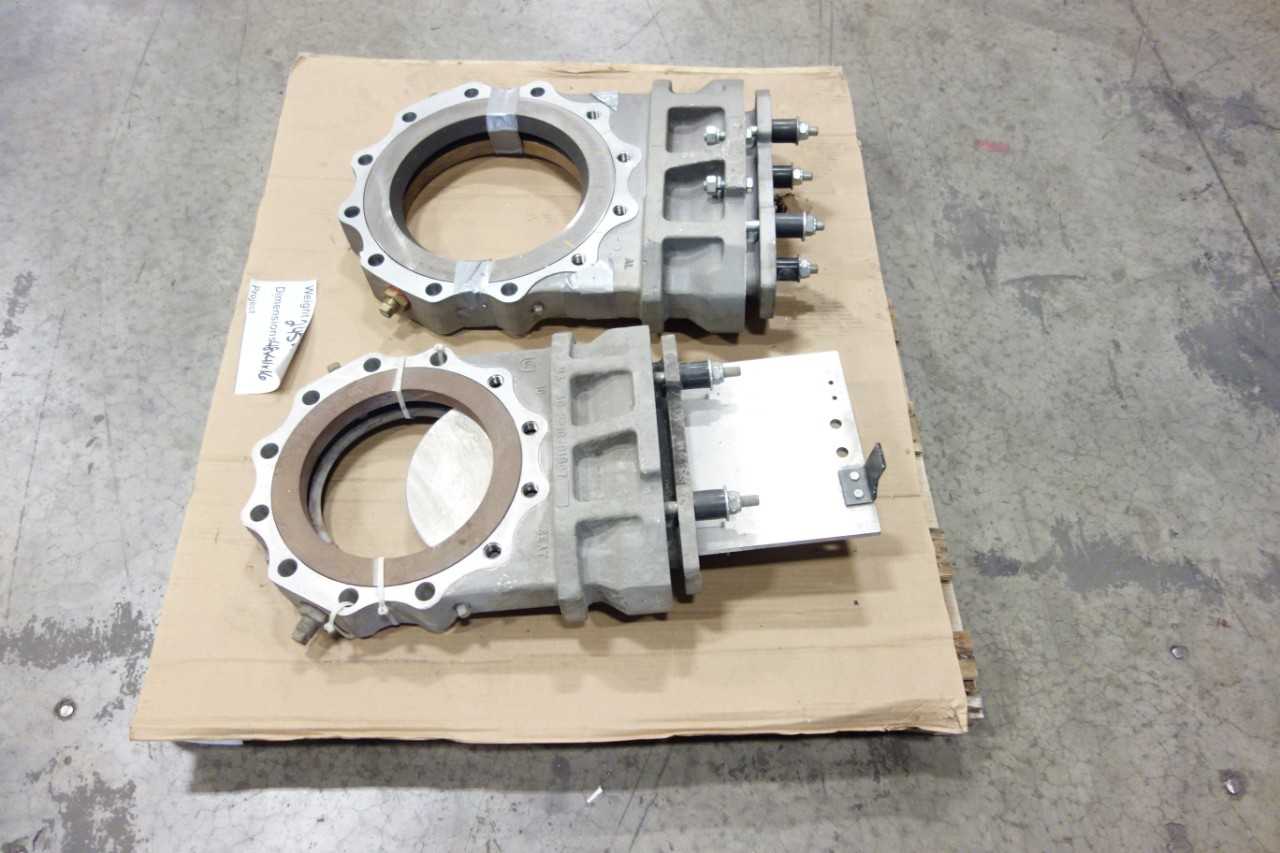 LOT OF 2 ASSORTED KNIFE GATE VALVES - KNIFE GATE VALVE