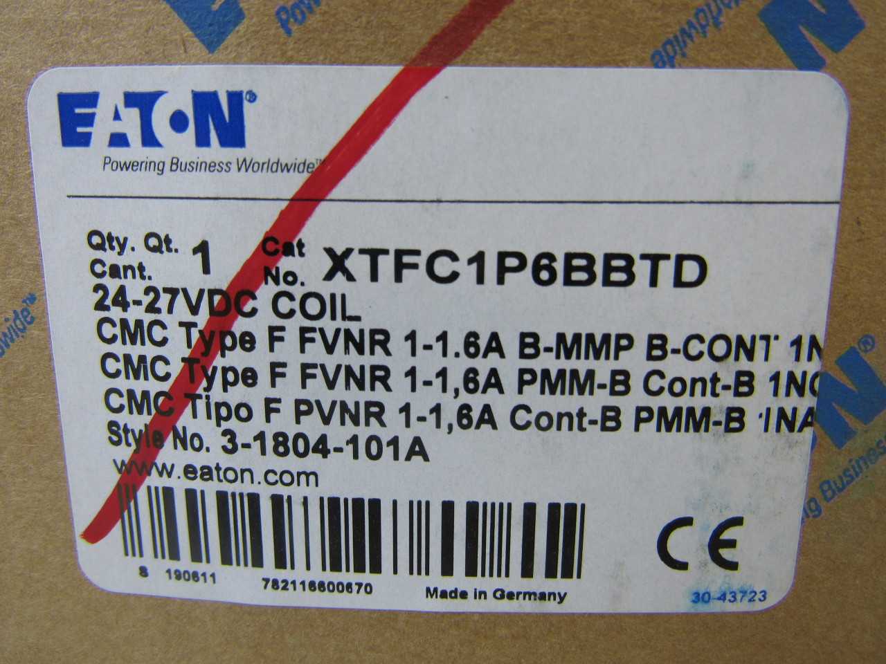 Quantity of 4x XTFC1P6BBTD Motor Operators - ELECTRIC MOTORS Quantity of 4x XTFC1P6BBTD Motor Operators - ELECTRIC MOTORS
