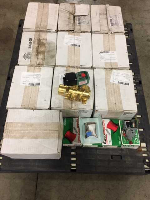 LOT OF 14 ASSORTED ASCO SOLENOID VALVE/PARTS KIT JKF8344G074MO SF8318D1MS 306221 - SOLENOID VALVE