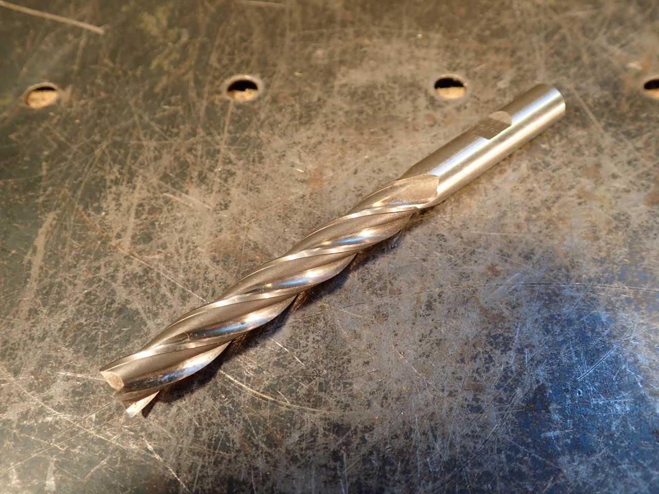 Pohl 3/8" HSS 4-Flute Non-Center Cutting Single End Mill 2-1/2" LOC 3/8" Shank - MILLING TOOLS