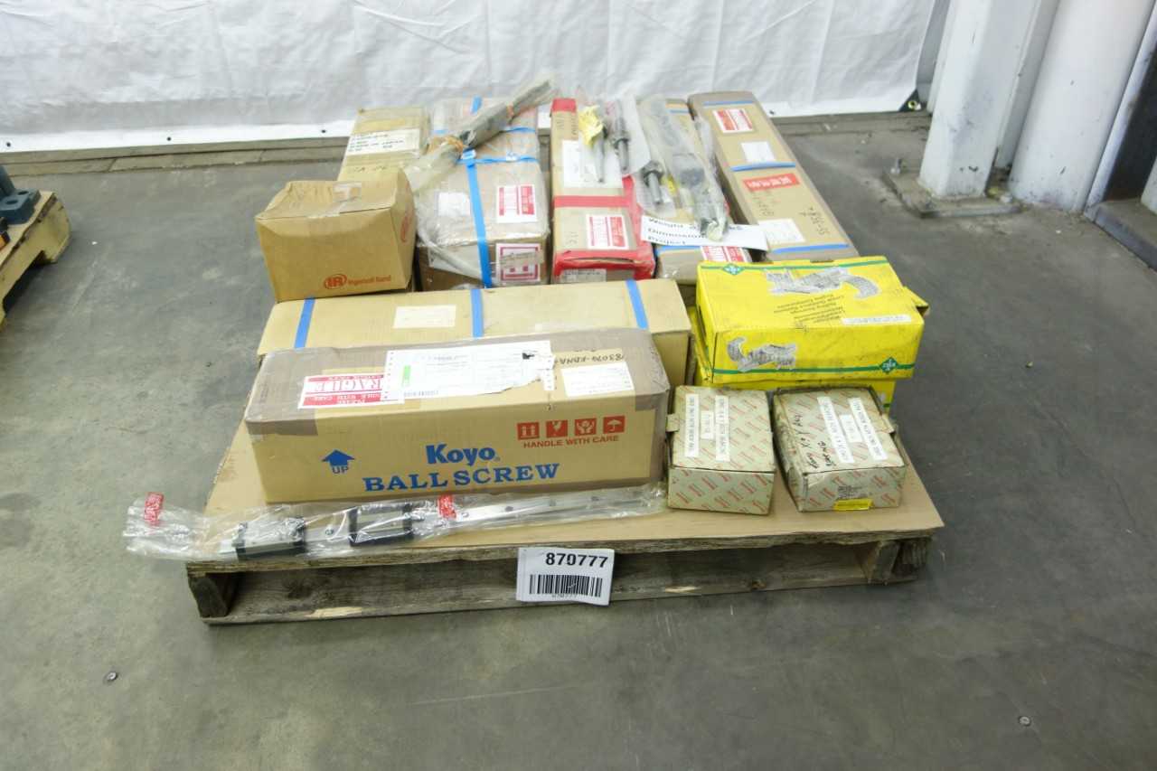 PALLET OF LINEAR BEARINGS AND BALL SCREW ASSEMBLIES - BEARINGS