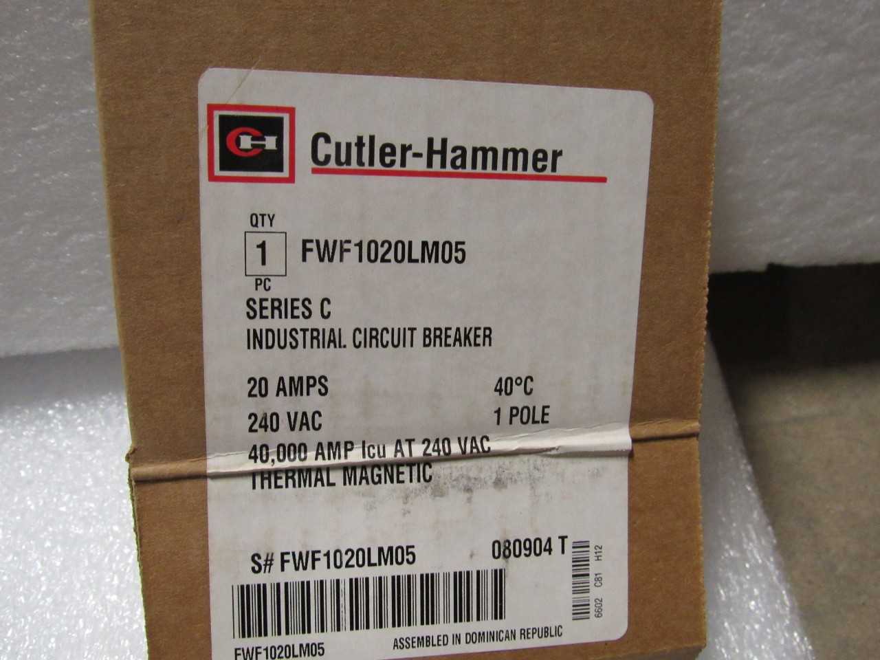 Eaton Circuit Breakers - CIRCUIT BREAKERS
