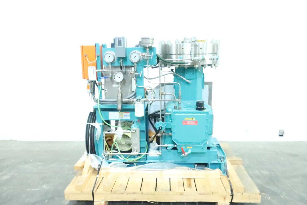 LOT OF 8 HOWDEN D 123 LC 2 T1 VERTICAL RECYCLE GAS DIAPHRAGM COMPRESSOR - AIR COMPRESSORS