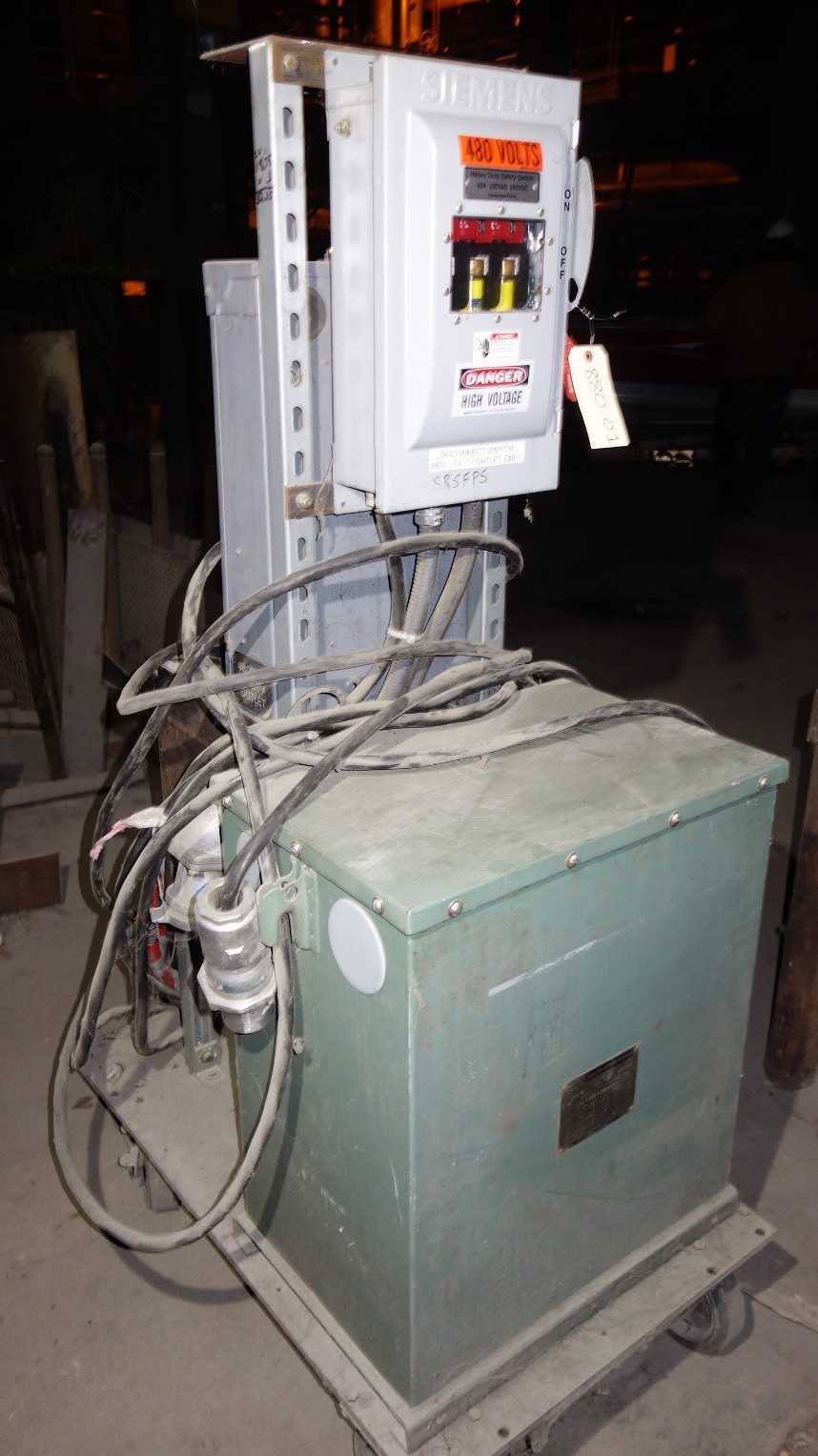 ALLIS CHALMERS 240X480V-AC 120/240V-AC AIR-COOLED TRANSFORMER POWER STATION - CONTROL TRANSFORMERS