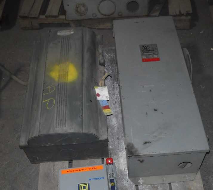 Two 200 Amp Safety Switches - ELECTRICAL COMPONENTS Two 200 Amp Safety Switches - ELECTRICAL COMPONENTS