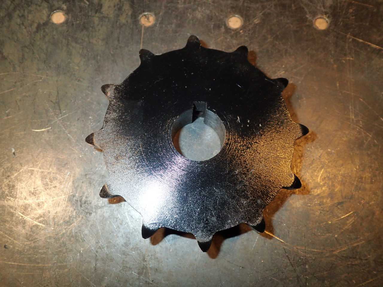 H922 Type B 5/16" Wide B504 Block Chain Sprocket: 12 Teeth, 1" Keyed Bore, NOS - ROLLER CHAIN