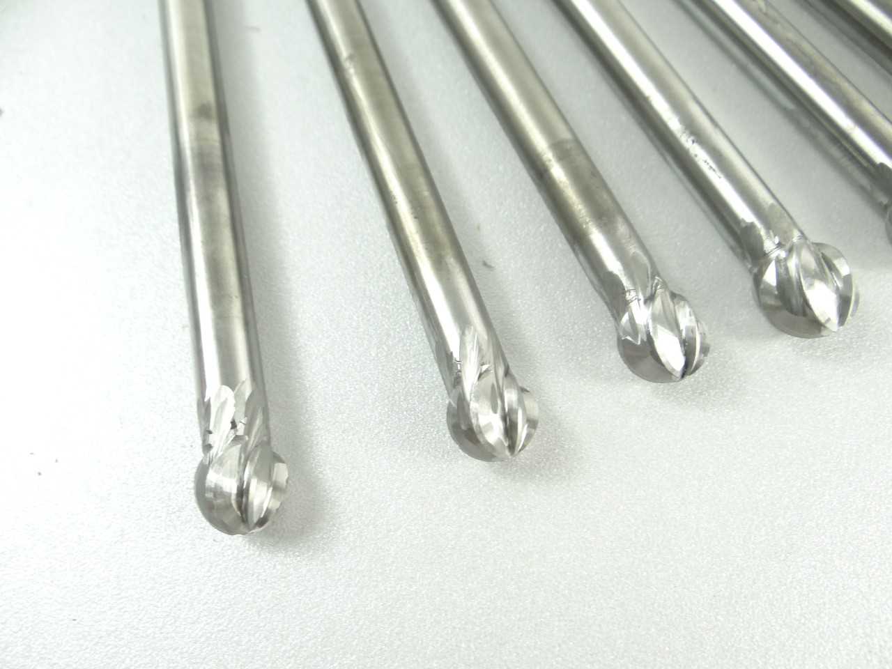 Lot of 7 Solid Carbide Backdraft Ball Nose End Mills - MACHINING TOOLING & PARTS