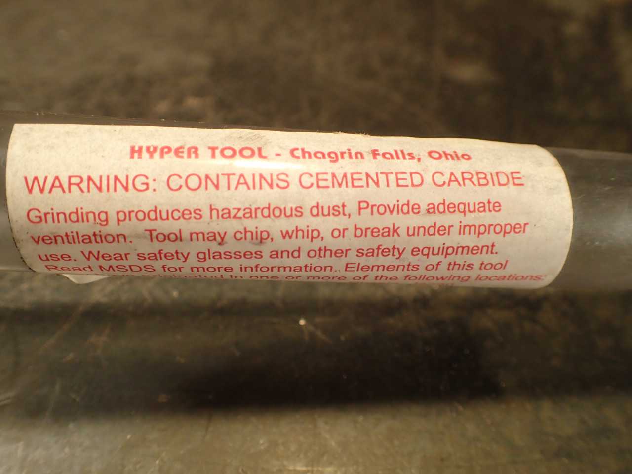 Hyper Tool 11/32" .3437 x 28" OAL Coolant Fed Deep Hole Gun Drill Carbide Tipped - MACHINING ACCESSORIES & TOOLING