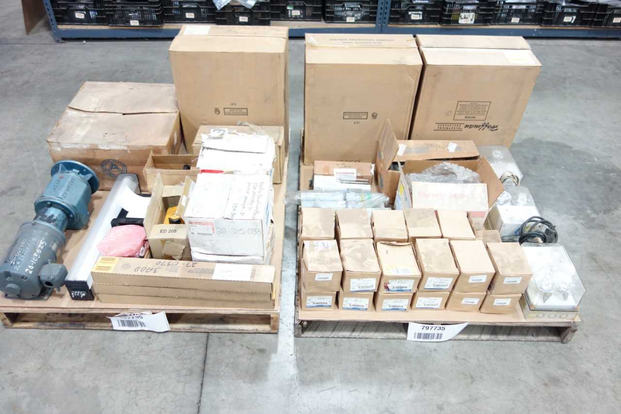 2 PALLETS OF ASSORTED ELECTRICAL - ELECTRICAL COMPONENTS