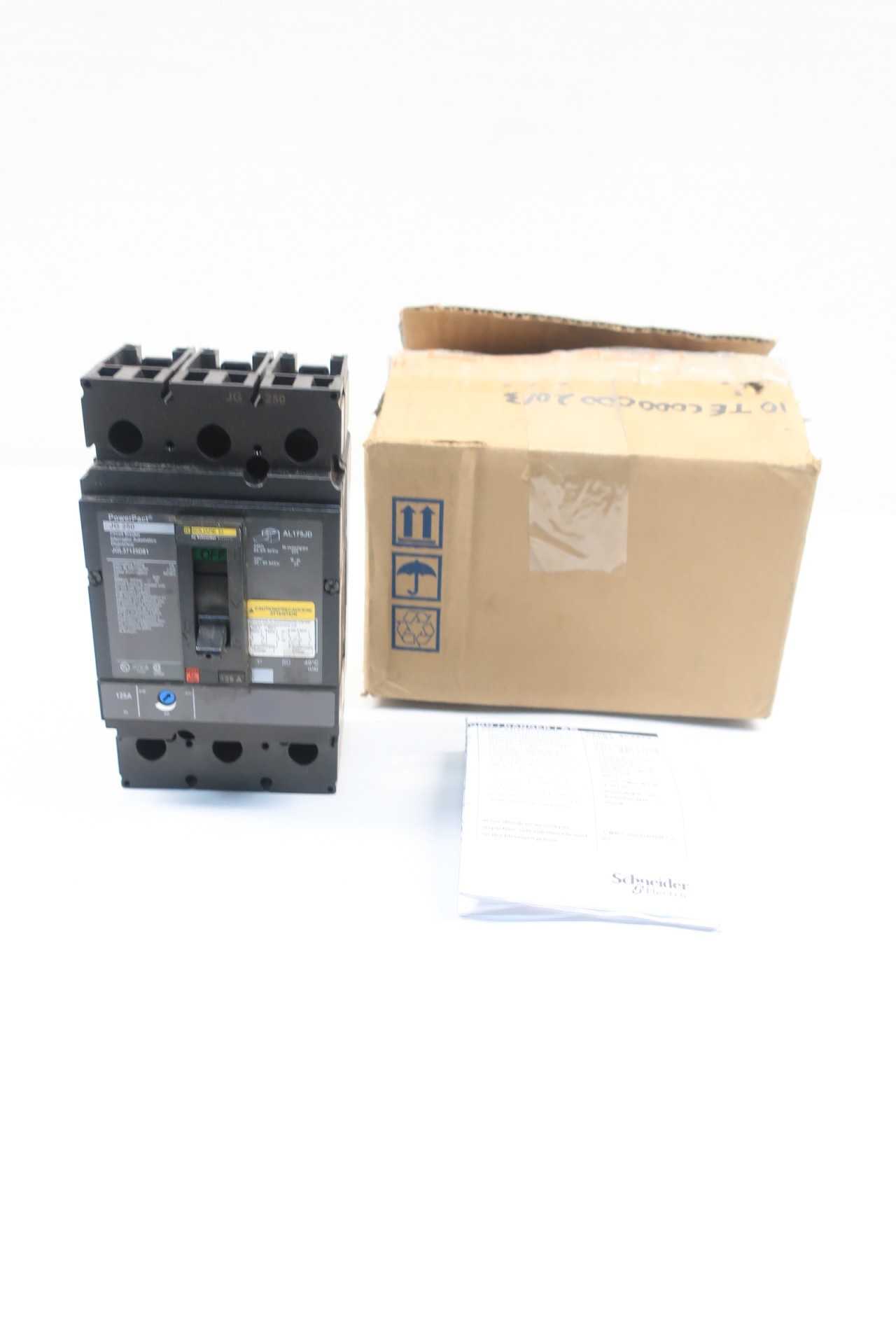 NEW SQUARE D JGL37125D81 125A 600V-AC CIRCUIT BREAKER - CIRCUIT BREAKERS
