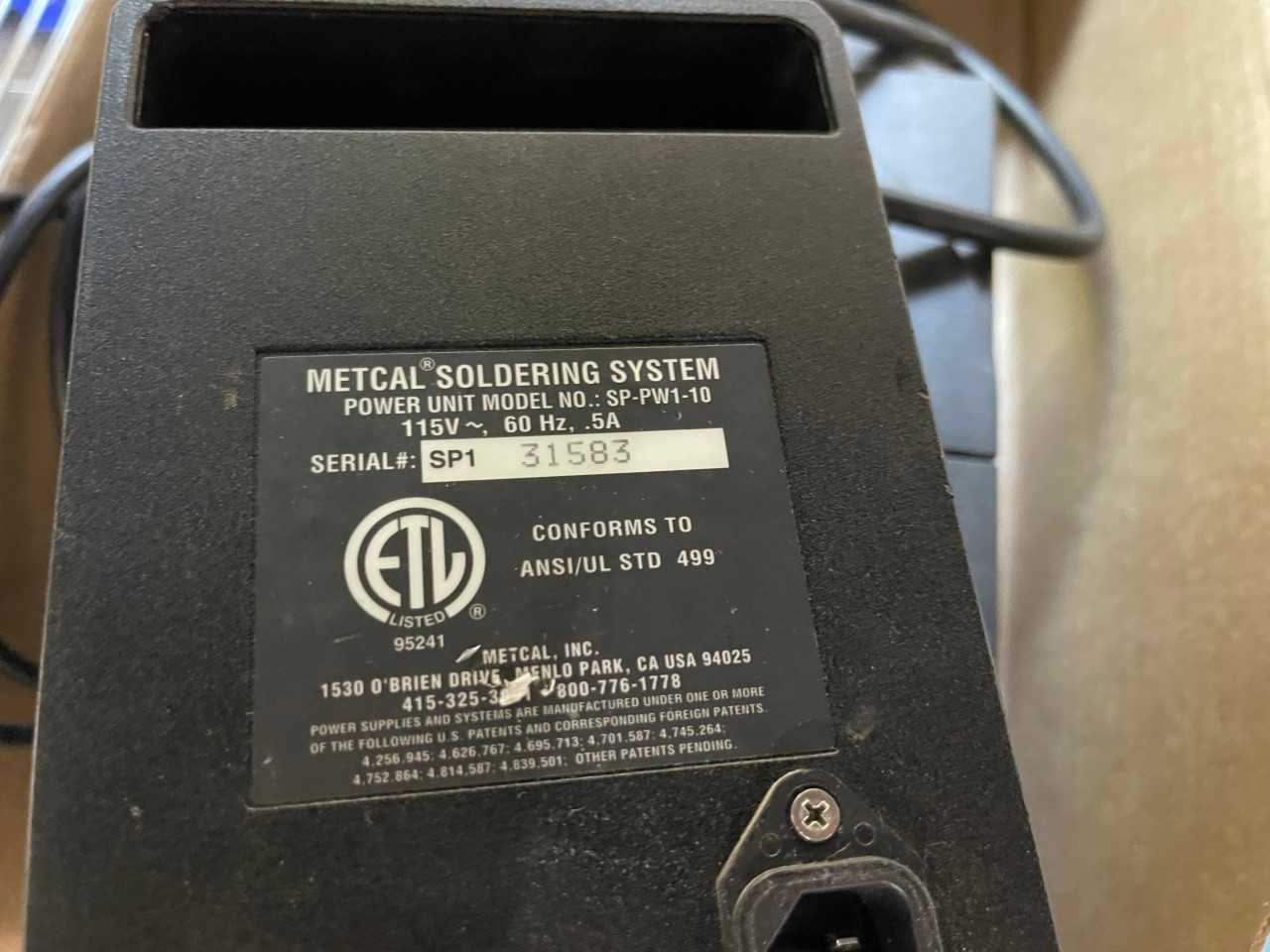 Metcal Soldering System Power Unit - MISCELLANEOUS