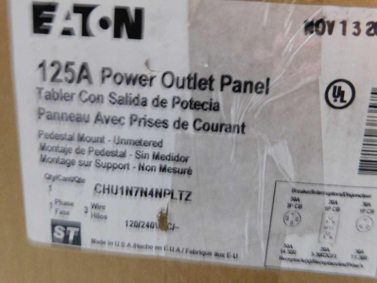 Lot of 1 Power Outlet Panel - ELECTRICAL COMPONENTS