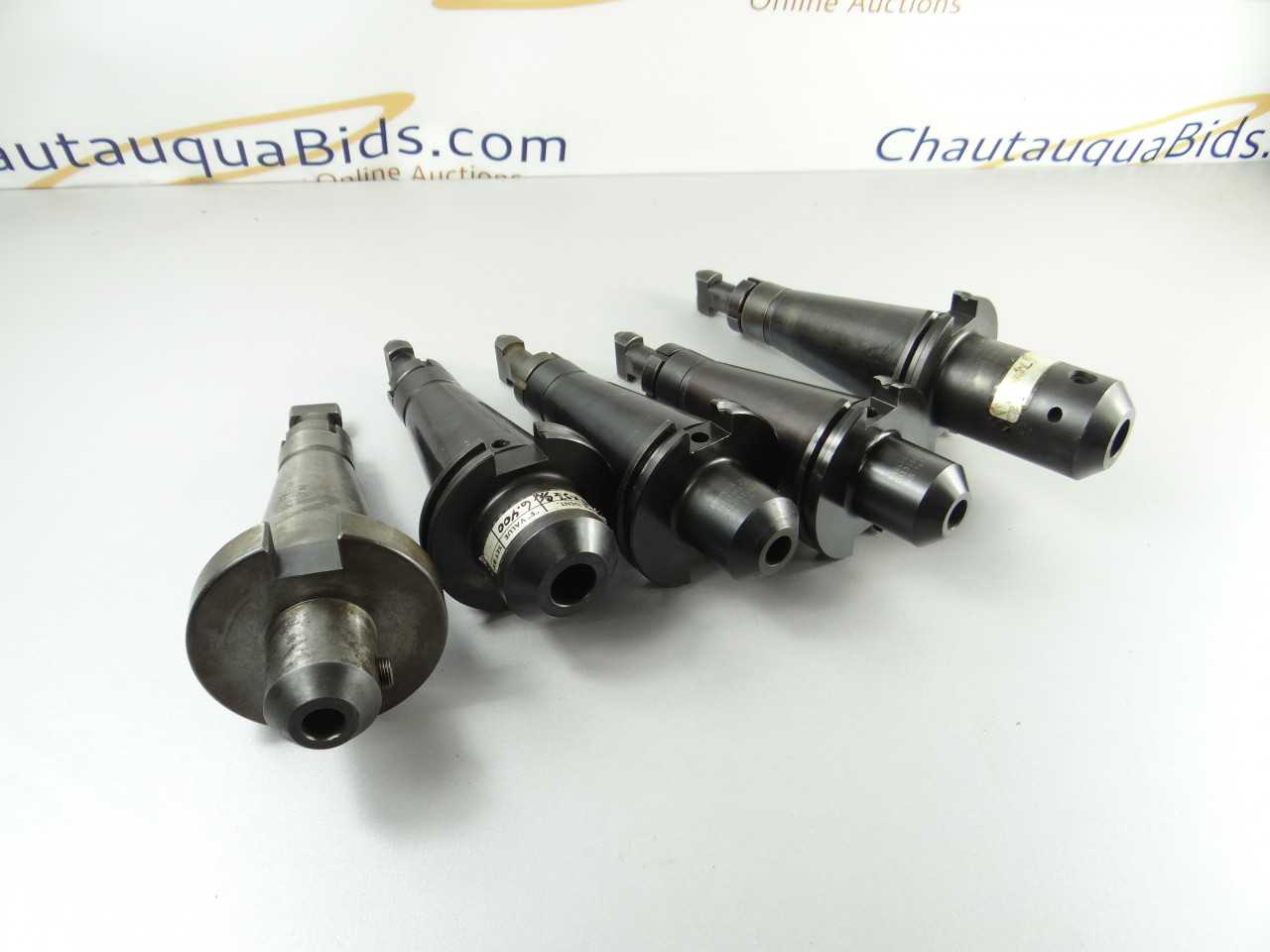 LOT OF 5 ERICKSON NMTB50 END MILL HOLDERS - MILLING MACHINES