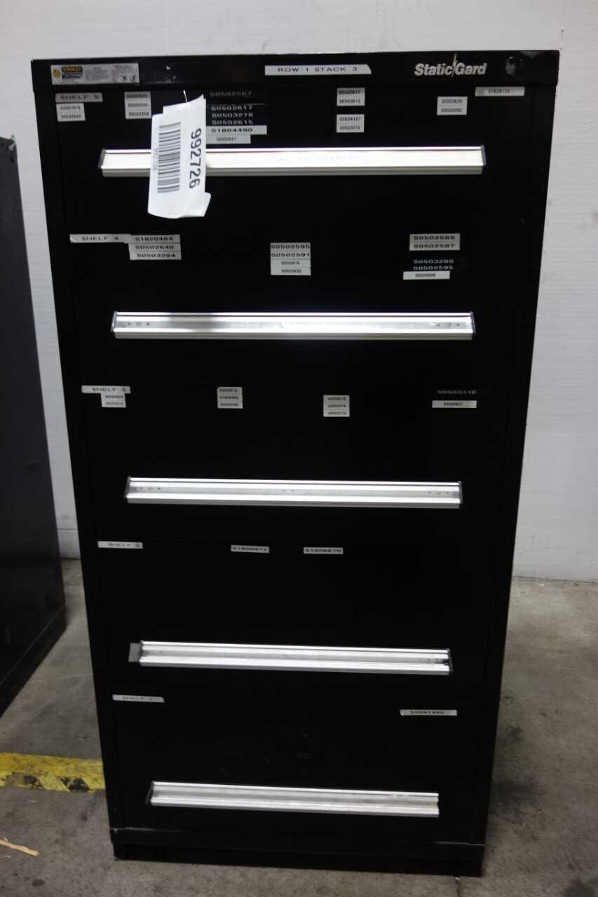 STANLEY VIDMAR STATICGARD 5 DRAWER CABINET - TOOL STORAGE