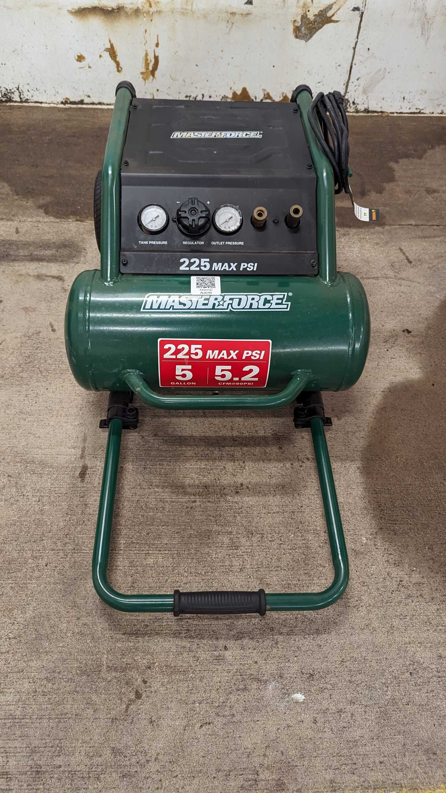 2023 MASTERFORCE 270-1502 5 GALLON AIR COMPRESSOR - AIR COMPRESSORS