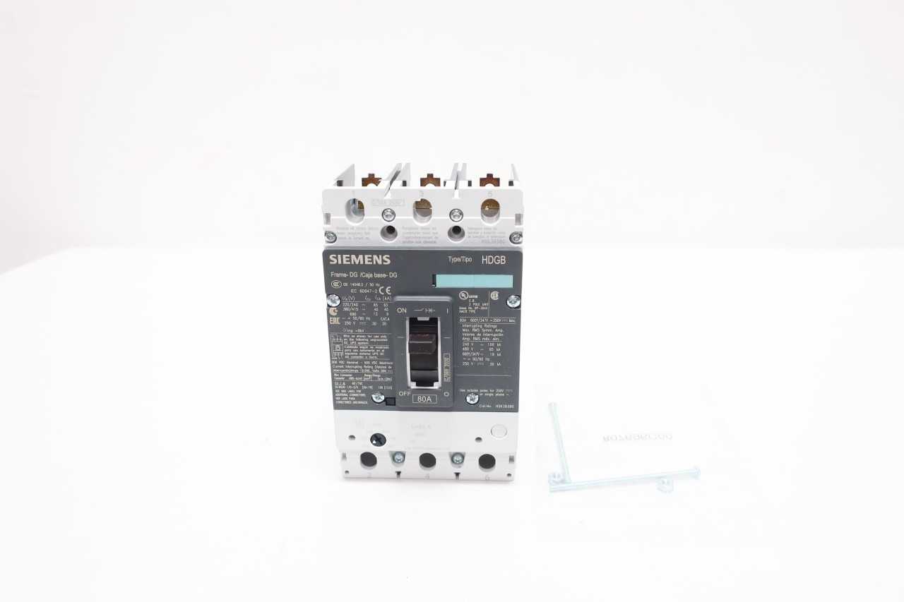 SIEMENS HDK3B080 THERMAL MAGNETIC 3P 80A AMP 480V-AC MOLDED CASE CIRCUIT BREAKER - CIRCUIT BREAKERS