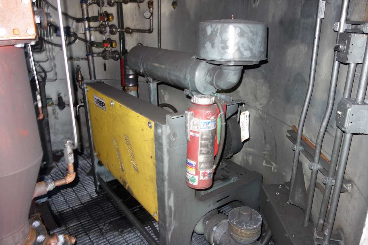 ROOTS 65 U-RAI BLOWER SKID WITH 25HP MOTOR AND SILENCER - ELECTRIC MOTORS