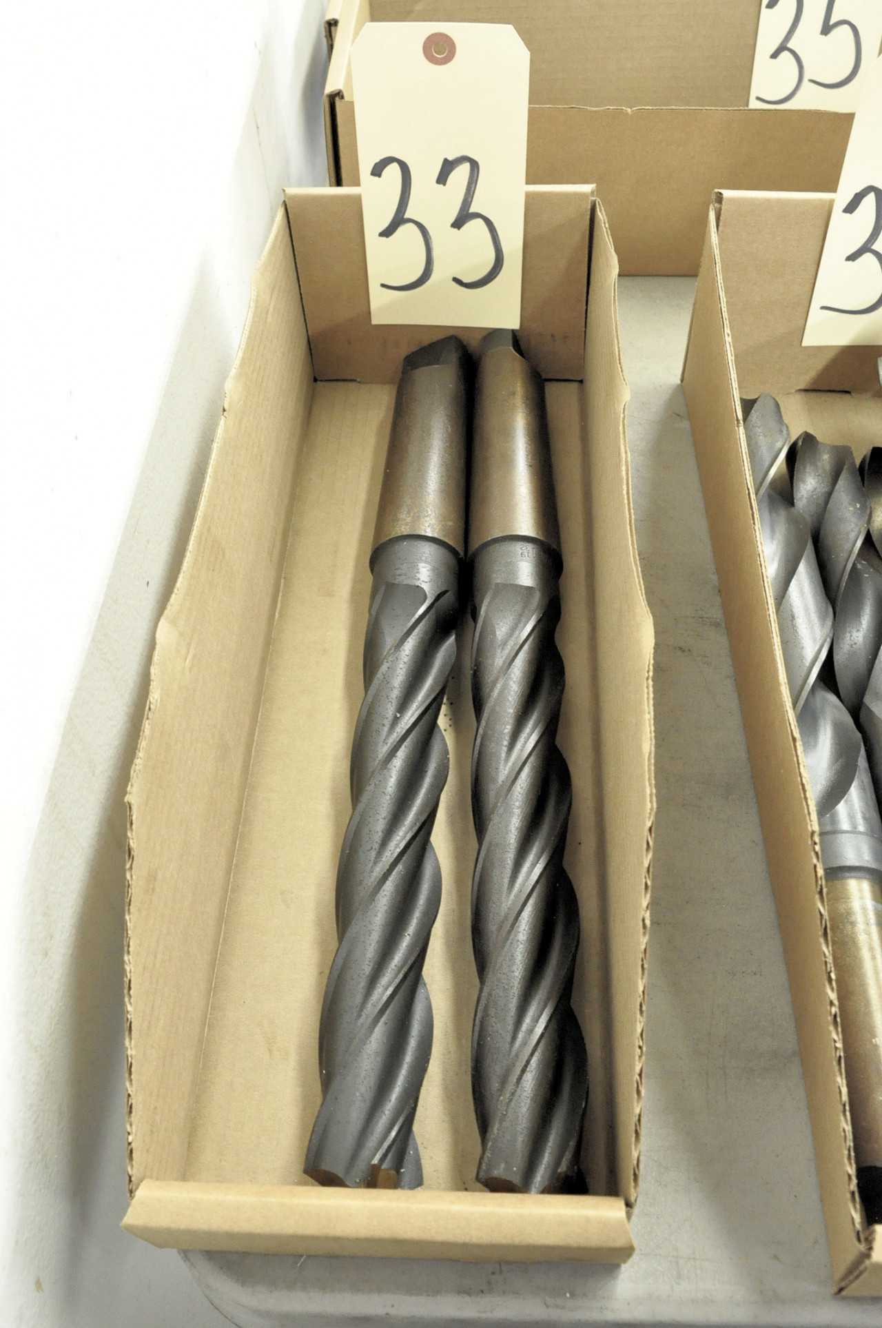 Lot-(2) Large Tapered Shank Drills in (1) Box - ELECTRIC POWER TOOLS