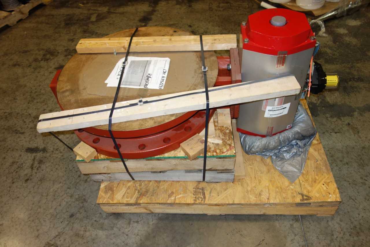 PRATT BUTTERFLY VALVE AND ACTUATOR FL XR70 24IN 150PSI - VALVES
