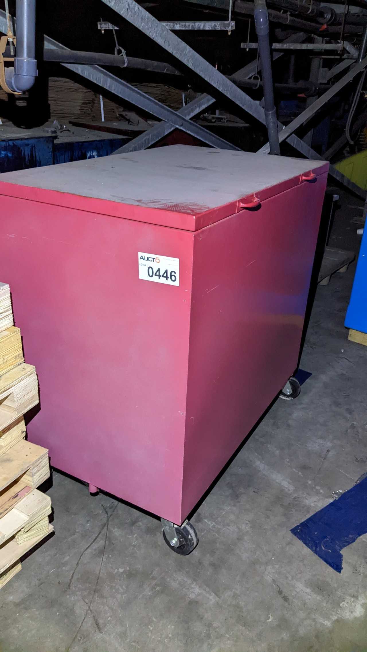 RED STORAGE BIN - SHELVING
