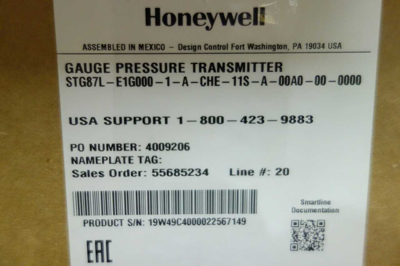 LOT OF 4 HONEYWELL GAUGE PRESSURE TRANSMITTERS - INSTRUMENTATION