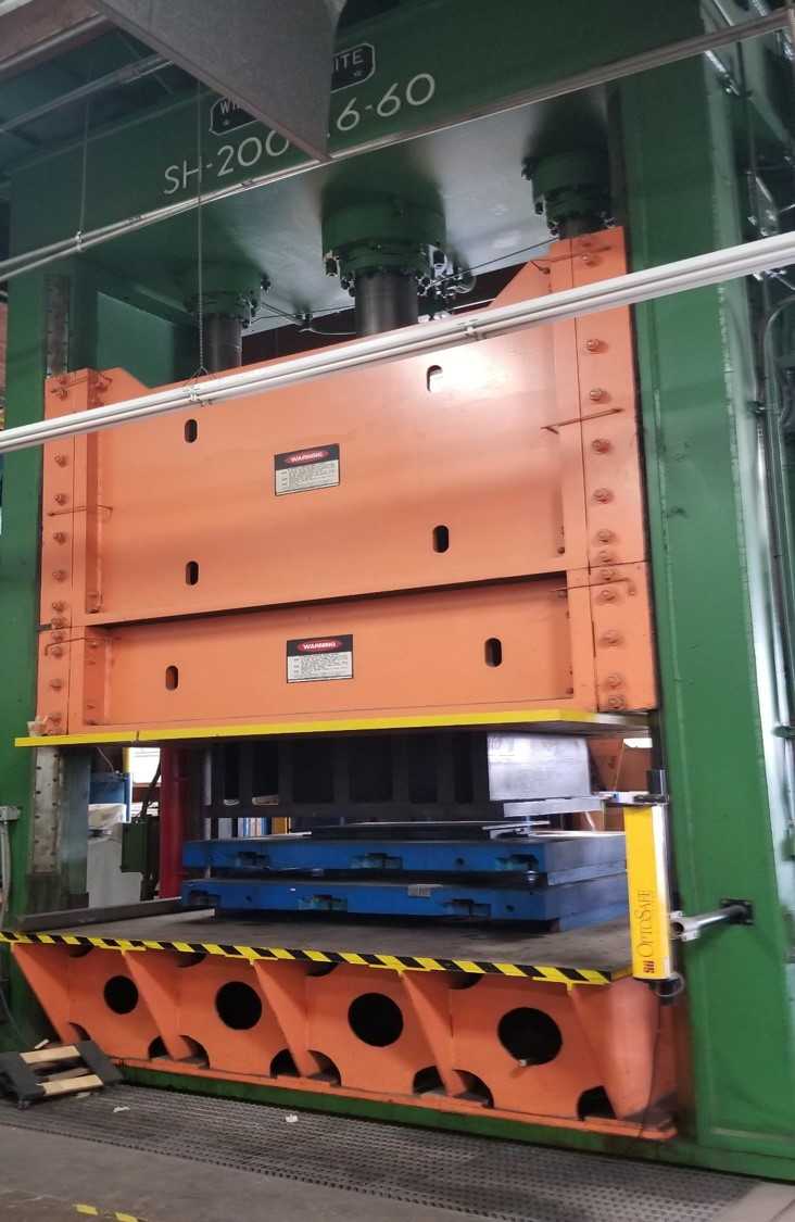 WARCO MODEL 2502-96CC PUNCH PRESS, S/N 47969 Air Cushion - SHEET METAL EQUIPMENT