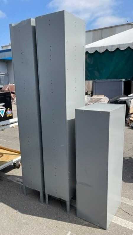 Lot of 3 Lockers - SHELVING