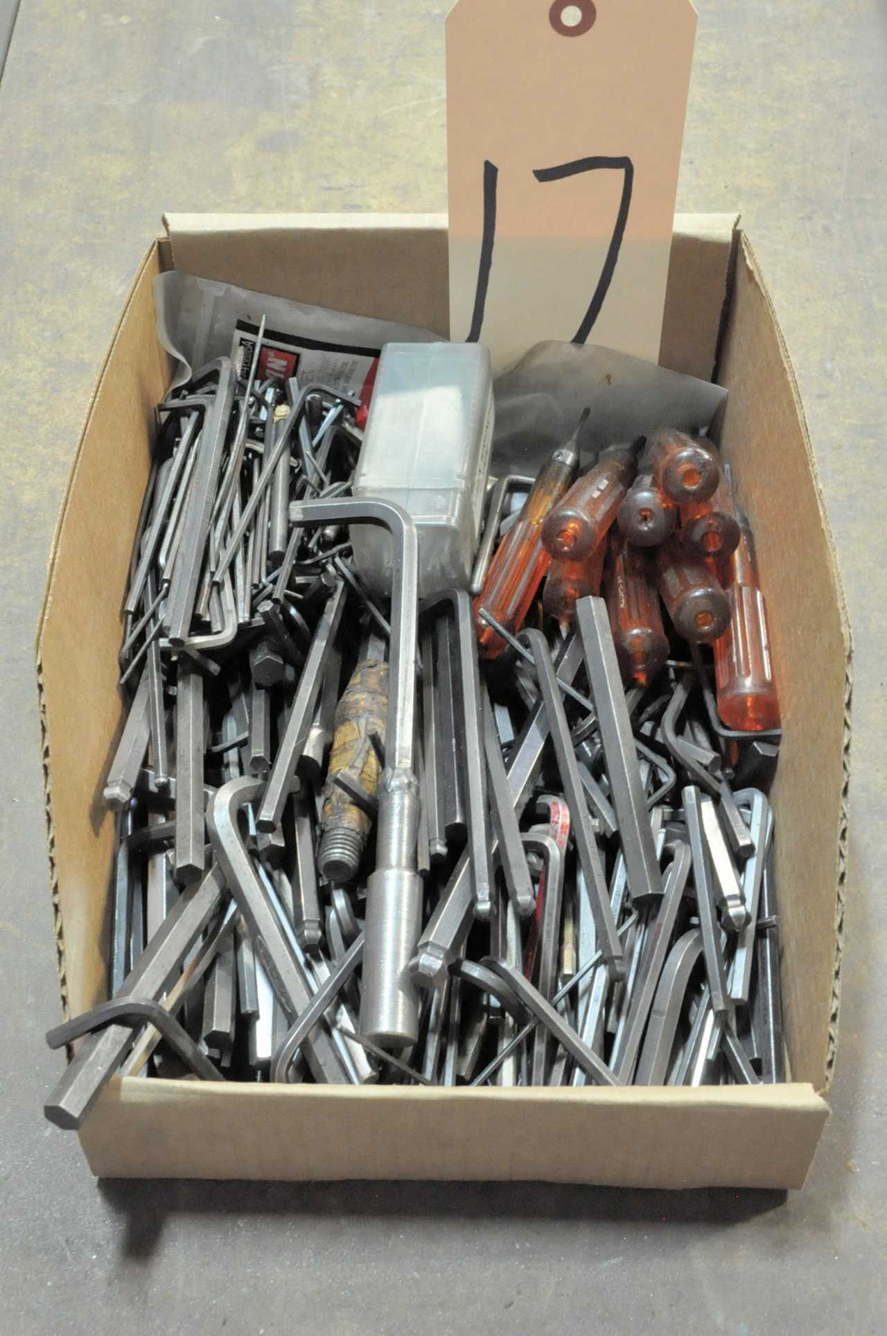Lot-Standard Size Allen Wrenches in (1) Box - HAND TOOLS
