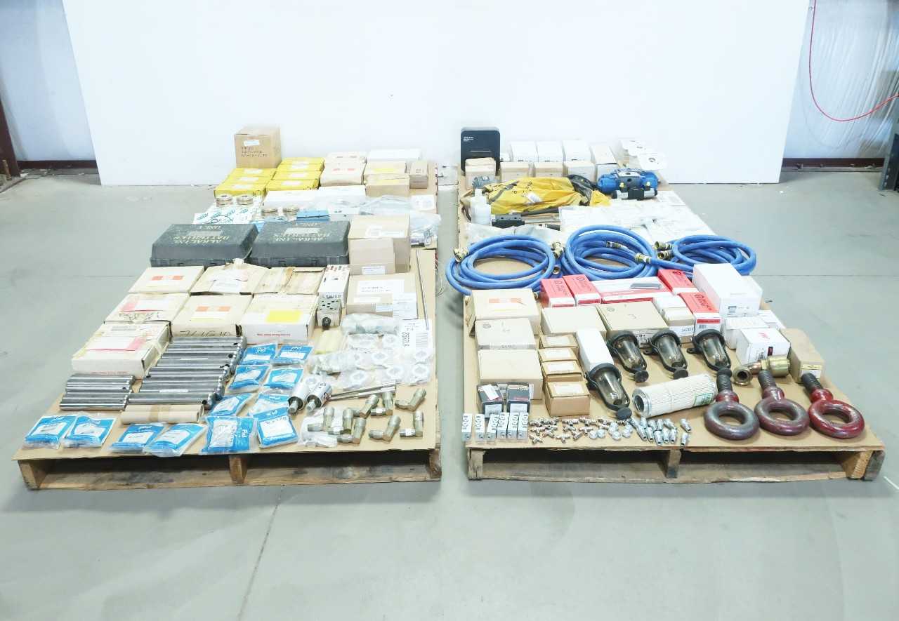 4 PALLETS OF ASSORTED MISCELLANEOUS INDUSTRIAL SURPLUS - ELECTRICAL COMPONENTS