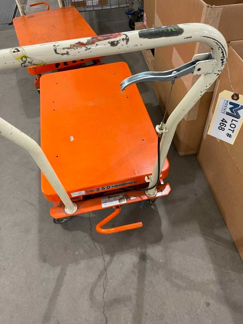 Hydraulic 500 Lb Cart No Contents - ROLLING CARTS