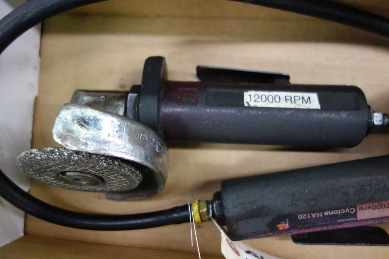 LOT OF 2 INGERSOLL RAND HA120 AIR GRINDER - PNEUMATIC POWER TOOL
