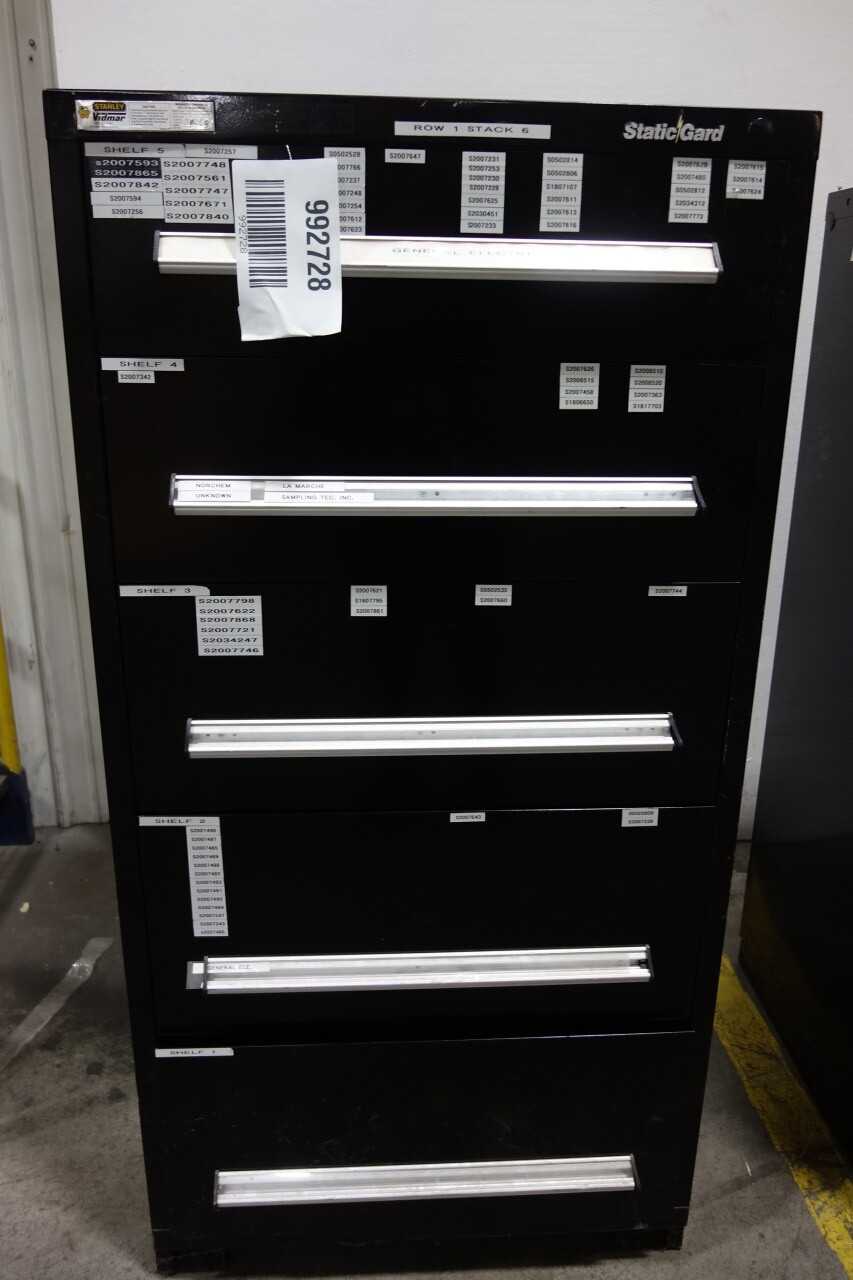 STANLEY VIDMAR STATICGARD 5 DRAWER CABINET - TOOL STORAGE