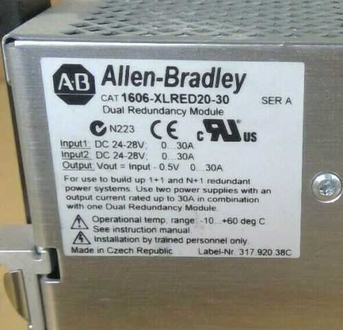 Lot of 5 Allen-Bradley 1606-XLRED20-30 Series A Dual Redundancy Module - New Open Box Item - AUTOMATION & CONTROLS