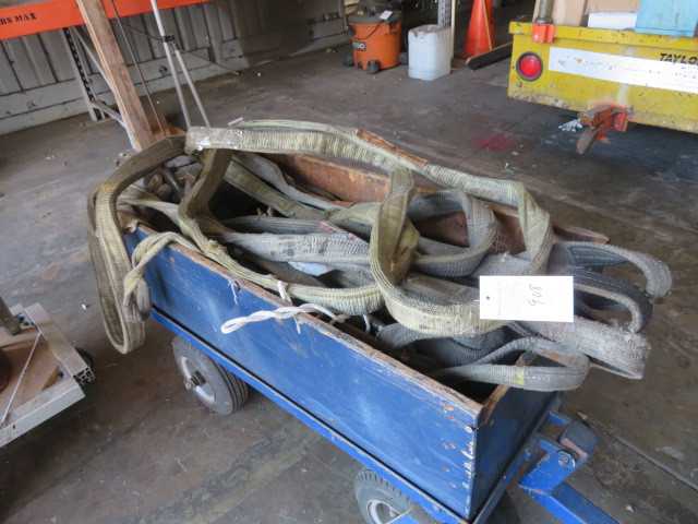 Cart and contents, rigging straps - MISCELLANEOUS