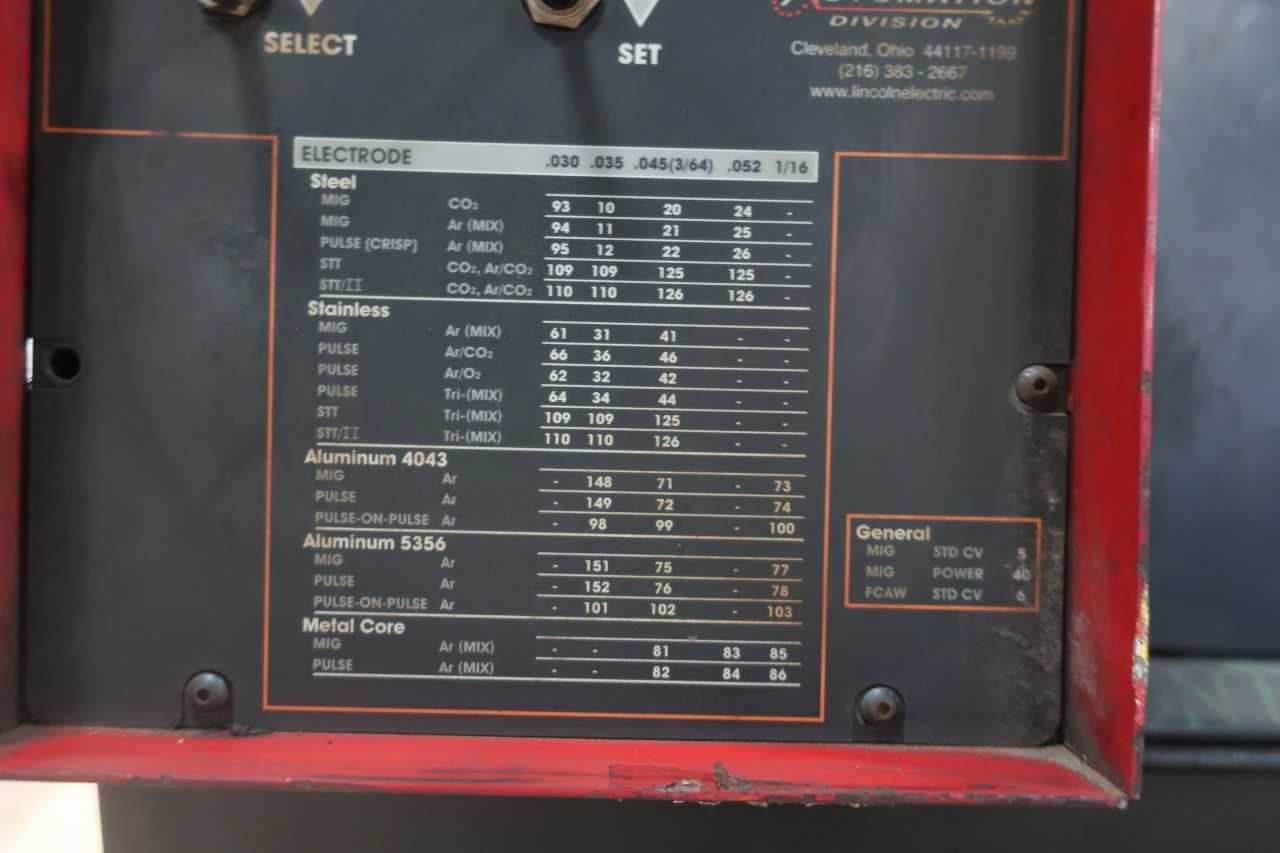 LINCOLN ELECTRIC POWER WAVE 455M MIG WELDER - WELDING EQUIPMENT