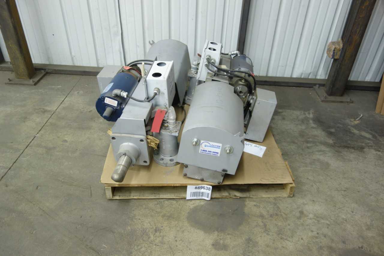 LOT OF 2 CLYDE BERGEMANN RW5E WALL DESLAGGER SOOT BLOWERS - BLOWER FAN