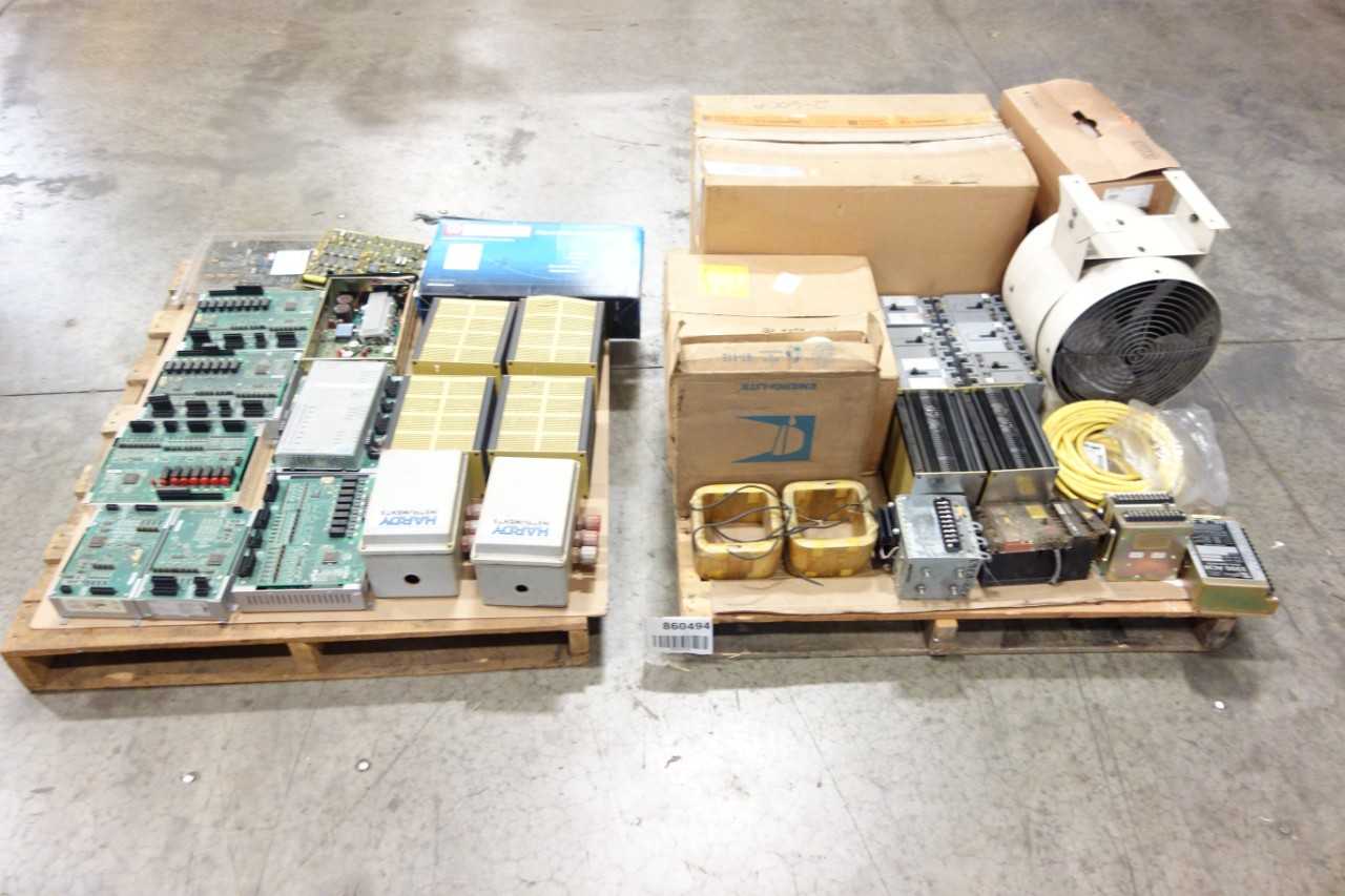 2 PALLETS OF ASSORTED ELECTRICAL - ELECTRICAL COMPONENTS